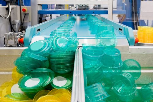 Mass production of plastic container